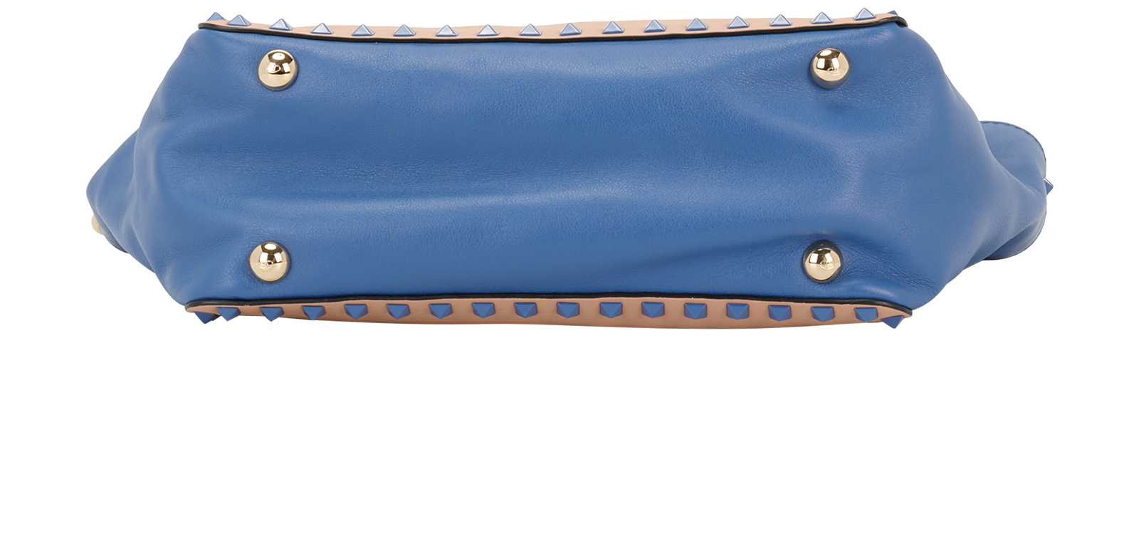 Small Rockstud Tote, &pound;450, Handbags, Blue/Green/Pink, Leather, Top view